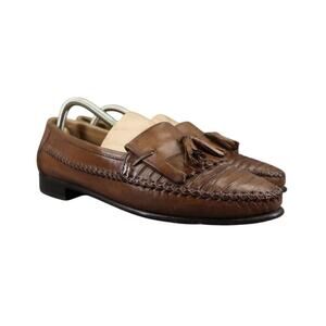 Giorgio Brutini Shoes Mens 9 Loafers Tassel Le Glove Slip On Leather Classic Moc